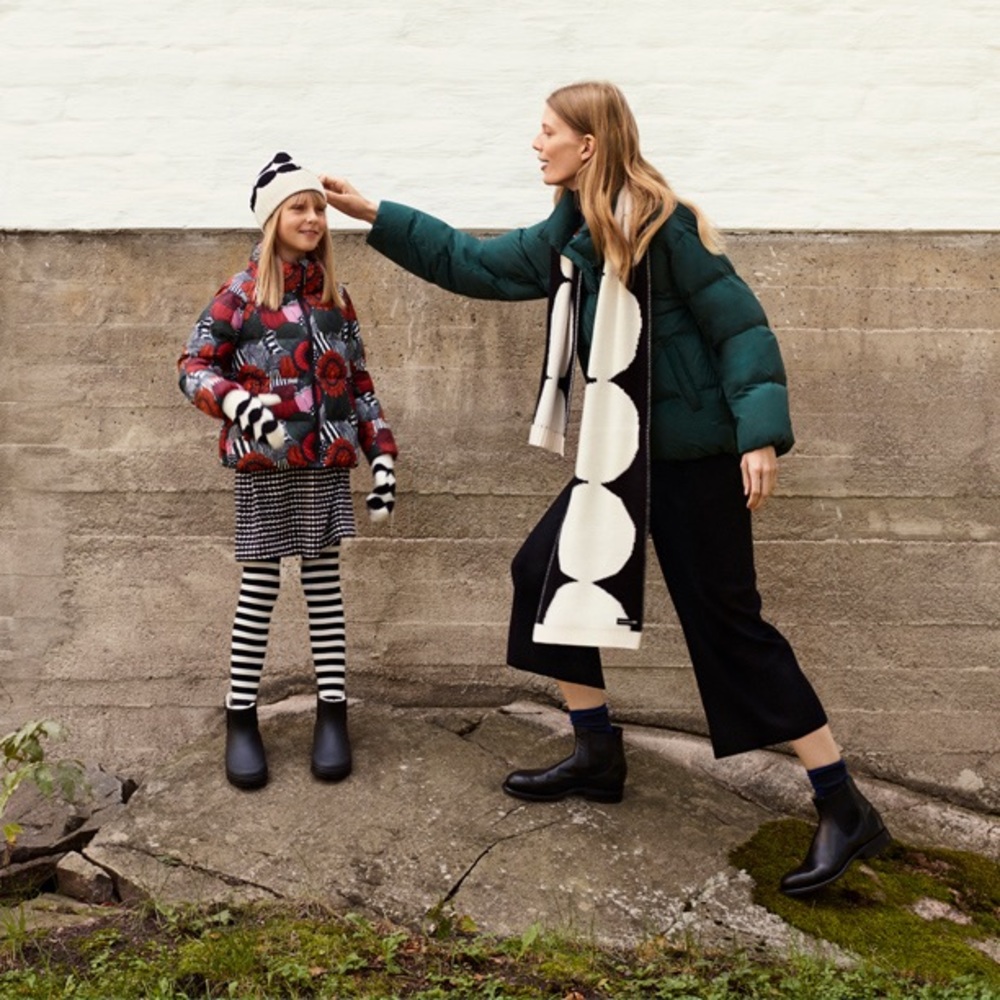 Beige Marimekko Uniqlo Scarf